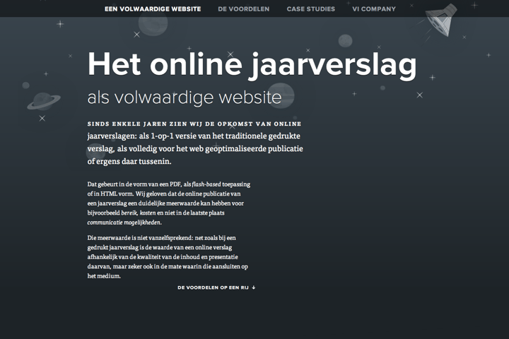 Online Jaarverslag website preview